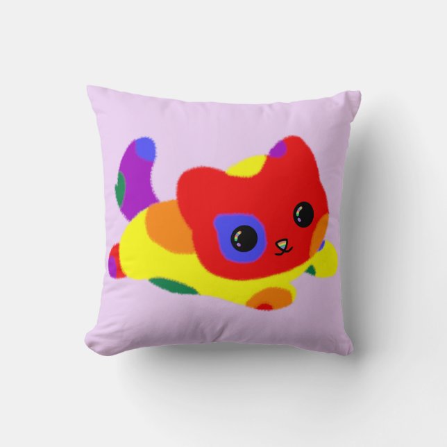 LGBT+ Pride Katt Kuddinkastarpåse Kudde (Framsida)