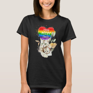 Lgbt Pride Mamma Katt Och Kattunge Gratis Mamma Kr T Shirt