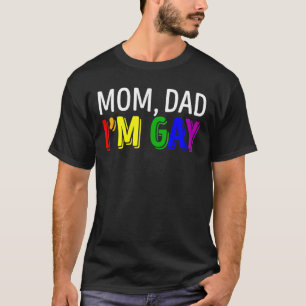 Lgbt Pride Mamma Pappa I är Gay Rainbow Family Sup T Shirt