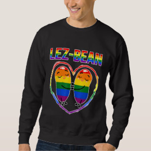 Lgbt Pride Månad Lesbisk Pride Lez- Bean Rainbow F Lång Ärmad Tröja