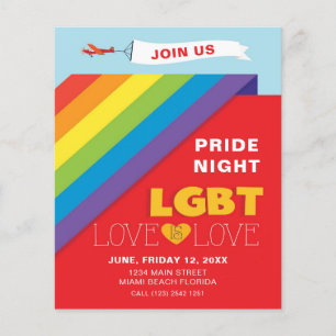 LGBT-Pride Natt Flygblad