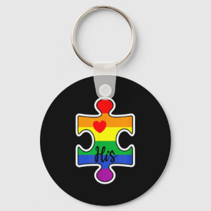 Lgbt Pride Par Matching Valentine Hans Gay Regnbåg Nyckelring