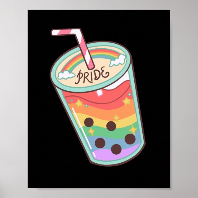 LGBT+pride. Rainbow love shake. Poster (Framsidan)