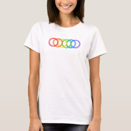 LGBT-pride ringer T-tröja T-shirt