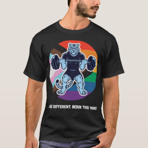 LGBT Pride Tiger Lifter Gym Tröja — Född På Det Sä
