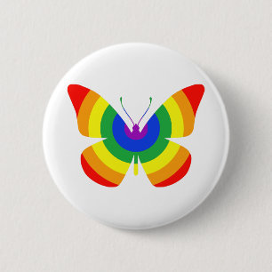 LGBT-pridefjäril Knapp