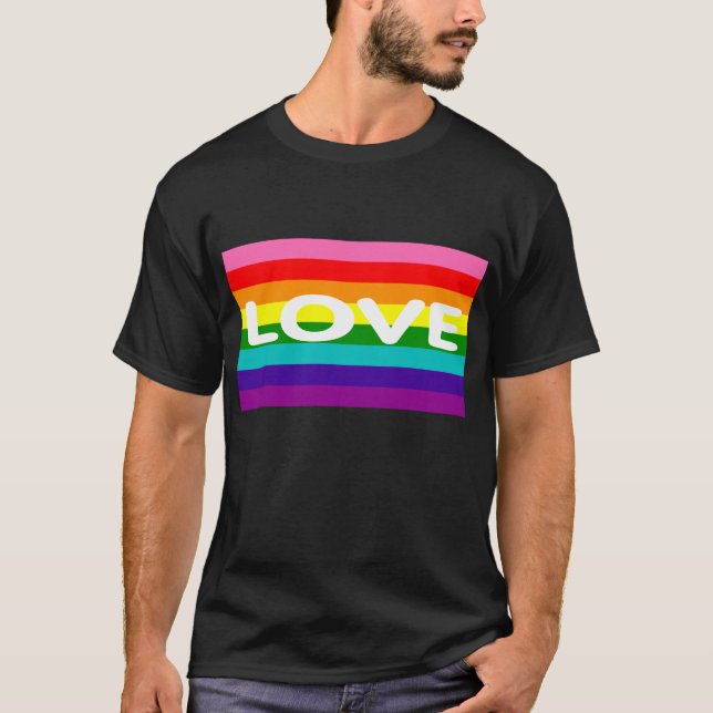LGBT-prideflagga Tee (Framsida)