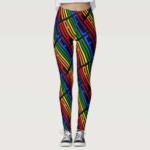 LGBT-pridekärlek är flagga för Leggings
