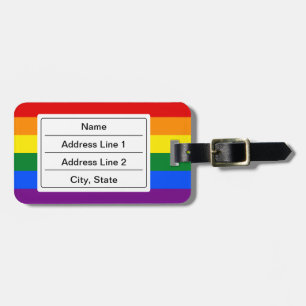 LGBT-Pridet flagga Luggage Tag Bagagebricka