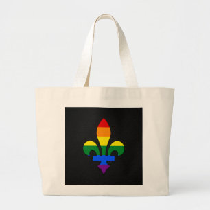 LGBT-pridet fleur-de-lis Jumbo Tygkasse