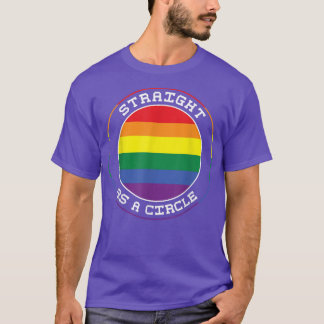 LGBT-Pridet i Gay pride (Rak Circle) M T Shirt