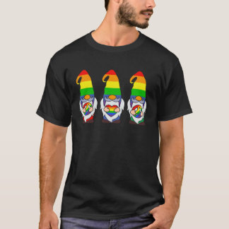LGBT-Pridet LGBTQ Rainbow Gnomies Proud med min Gn T Shirt