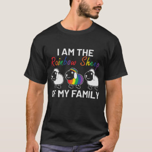 LGBT-Pridet Lubbig Rainbow Sheep Saming Modern T Shirt
