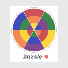 LGBT-Pridet Modern geometrisk regnbåge Klistermärken