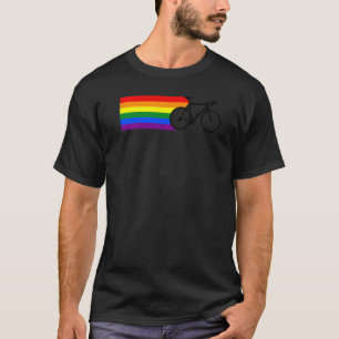 Lgbt-Pridet Regnbågcykliskt cykelbyte Biker Lg T Shirt