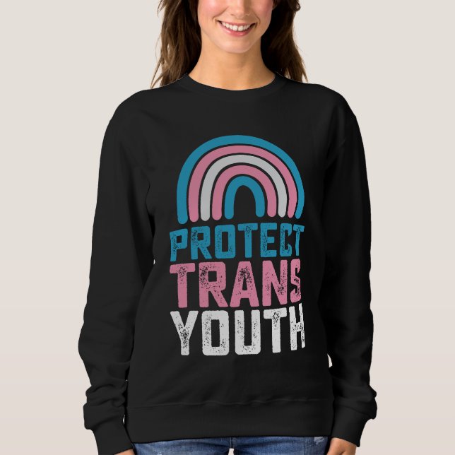 LGBT-Pridet Skydda transgena ungdomar T Shirt (Framsida)