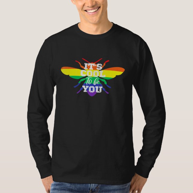 LGBT-Pridets Coola att vara du Pride Parad T Shirt (Framsida)
