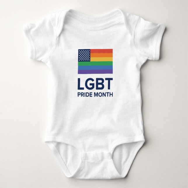 LGBT-Pridets månad| Förenade Staterna T Shirt (Framsida)
