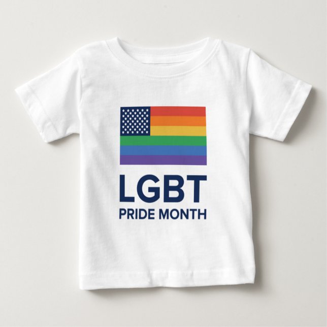 LGBT-Pridets månad| Förenade Staterna T Shirt (Framsida)