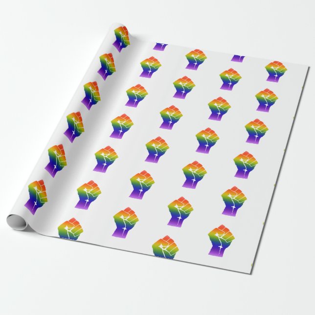 LGBT-Pridets strömsnappning Papprare Presentpapper (Utrullad)