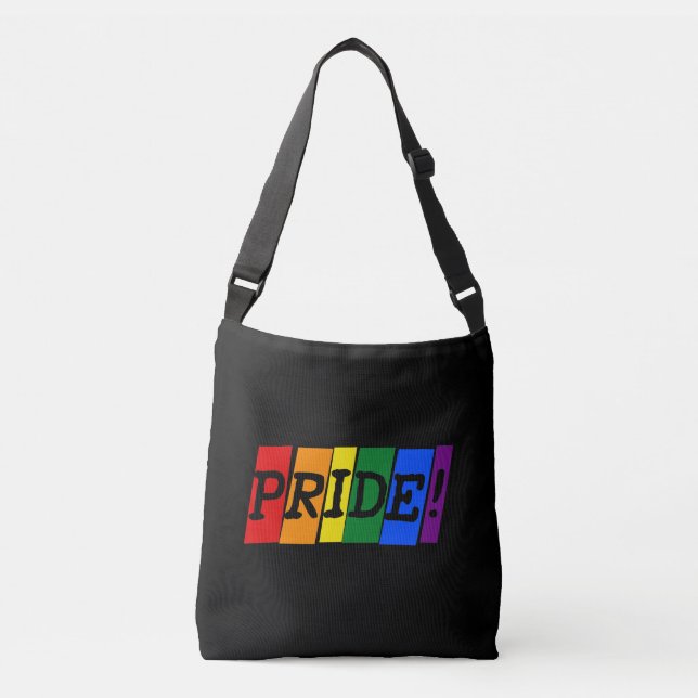 LGBT-pridets texttecken Crossbody Bag Axelväska (Framsida)