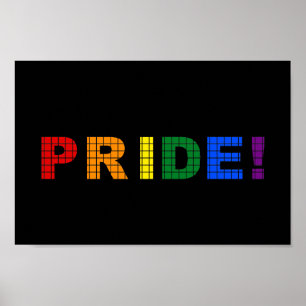 LGBT-pridets texttecken Poster