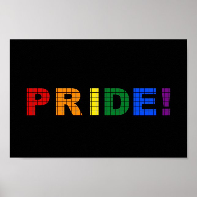 LGBT-pridets texttecken Poster (Framsidan)