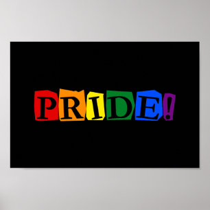 LGBT-pridets texttecken Poster