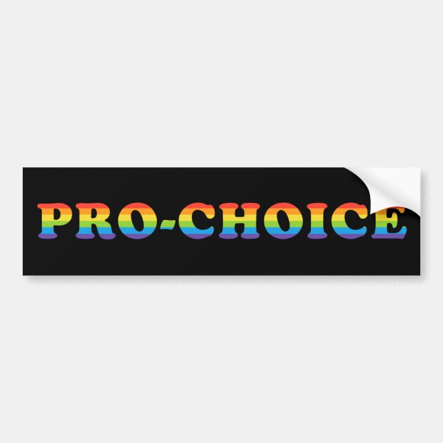 LGBT Pro-Choice Abortion ROEvMember Roe Din omröst Bildekal (Framsidan)