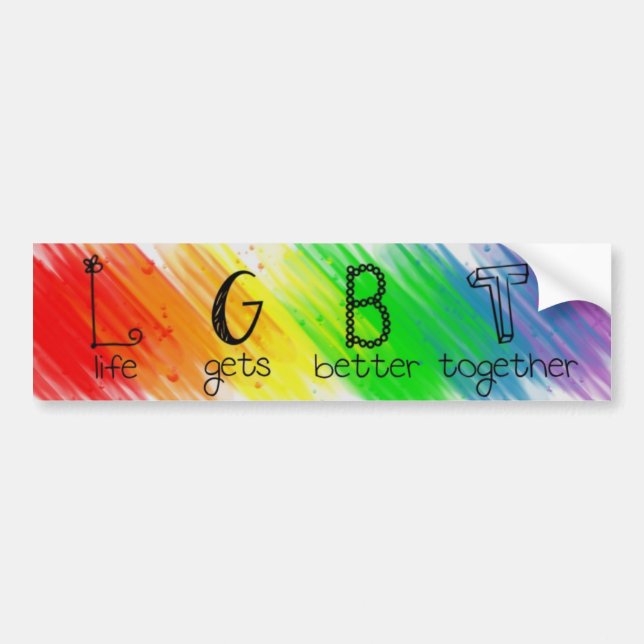 LGBT projekterar logotypbildekal Bildekal (Framsidan)