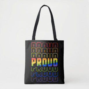 LGBT Proud Lesbisk Bisexual Gay pride månad Tygkasse