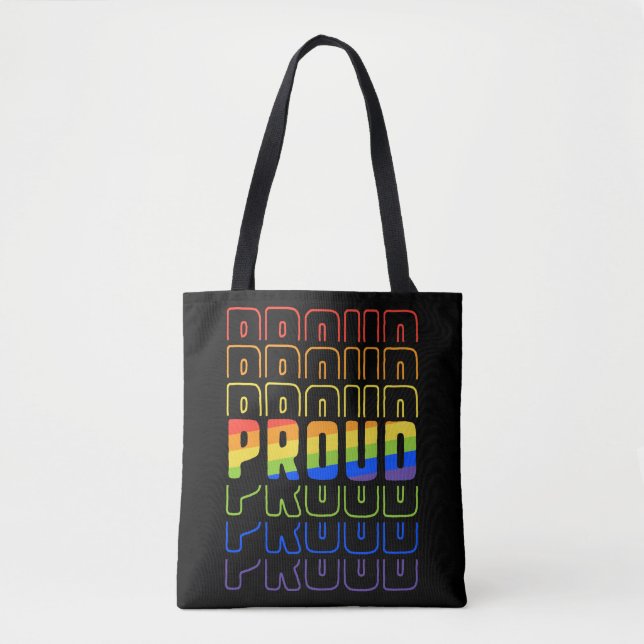LGBT Proud Lesbisk Bisexual Gay pride månad Tygkasse (Framsida)