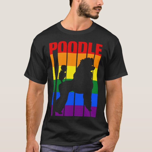 LGBt Pudel Rolig tröja Cute Gift för LGBt Kärlek d (Framsida)