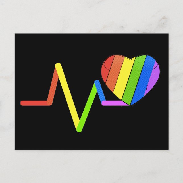 LGBT Pulse Orlando Tribute #LoveWins Vykort (Framsida)