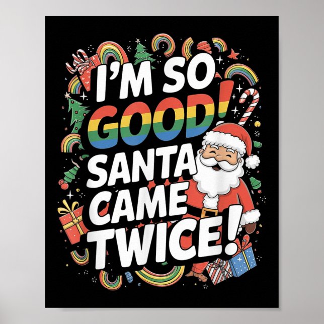 Lgbt Pun-Pridet Xma, glay Jultomten Poster (Framsidan)