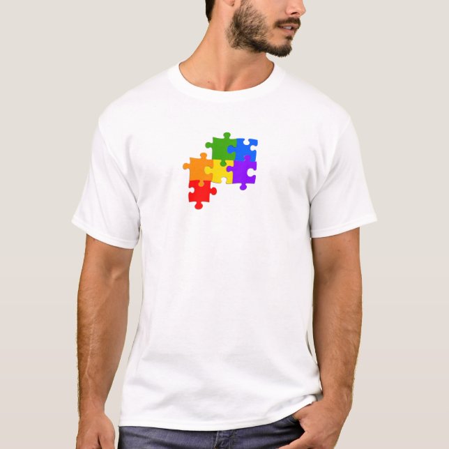 LGBT-pussel Tee Shirt (Framsida)