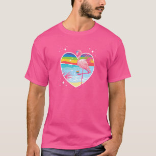 Lgbt Queer Pride Social Movement Flamingo Heart Ra T Shirt
