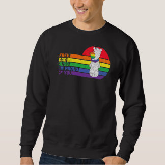 Lgbt Queer Pride Social Movement Free Pappa Hugs Lång Ärmad Tröja
