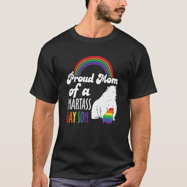 Lgbt Queer Pride Social Movement Gay Son Rainbow B T Shirt (Framsida)