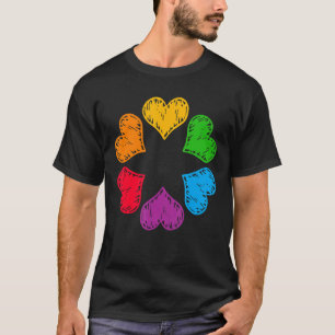 Lgbt Rainbow Coola Lip Heartslag Gay pride Lgbt Ra T Shirt