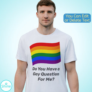 LGBT Rainbow Flagga Gay pride Flagga Anpassningsba T Shirt