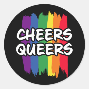 LGBT Rainbow Gay pride Kärlek Gift Runt Klistermärke