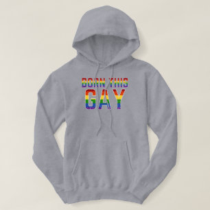 LGBT Rainbow Glitter har fött den här galgen Hoodie