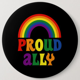 LGBT Rainbow Pride Proud Ally Gift Knapp