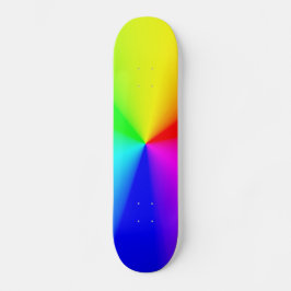 LGBT Rainbow Radial Färg Mini Skateboard Bräda 18,5 Cm