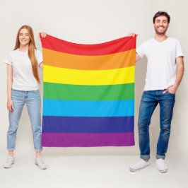 Lgbt Rainbow Rand Lgbt Fleecefilt