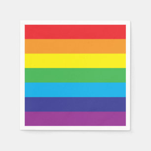 Lgbt Rainbow Rand Lgbt Pappersservett
