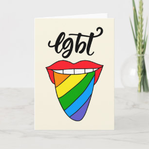 LGBT Rainbow Tunga Kort