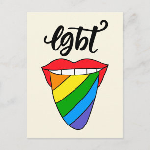 LGBT Rainbow Tunga Vykort