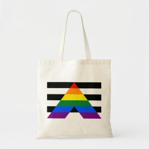 LGBT rak ally flagga Tote Bag Tygkasse